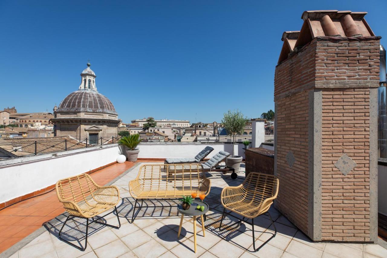 Iflat Monti Penthouse Panoramic View Apartment Rome Bagian luar foto