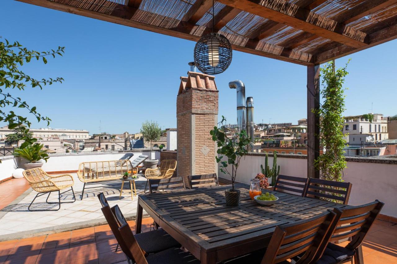 Iflat Monti Penthouse Panoramic View Apartment Rome Bagian luar foto