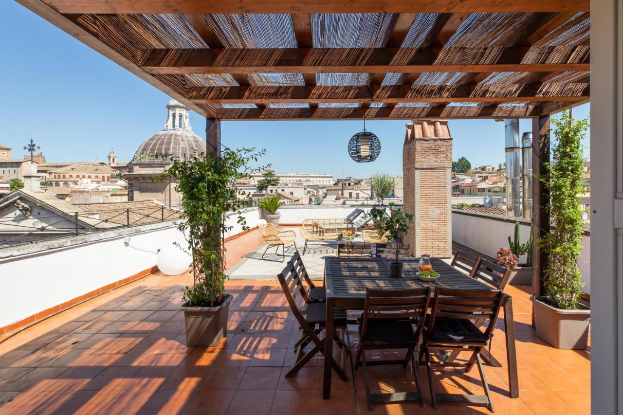 Iflat Monti Penthouse Panoramic View Apartment Rome Bagian luar foto