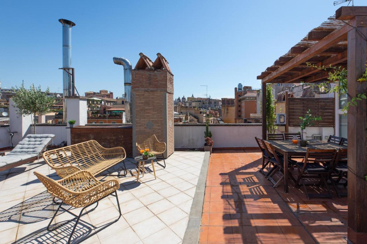 Iflat Monti Penthouse Panoramic View Apartment Rome Bagian luar foto